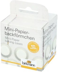 Sallys Mini-Papier-Backförmchen weiß