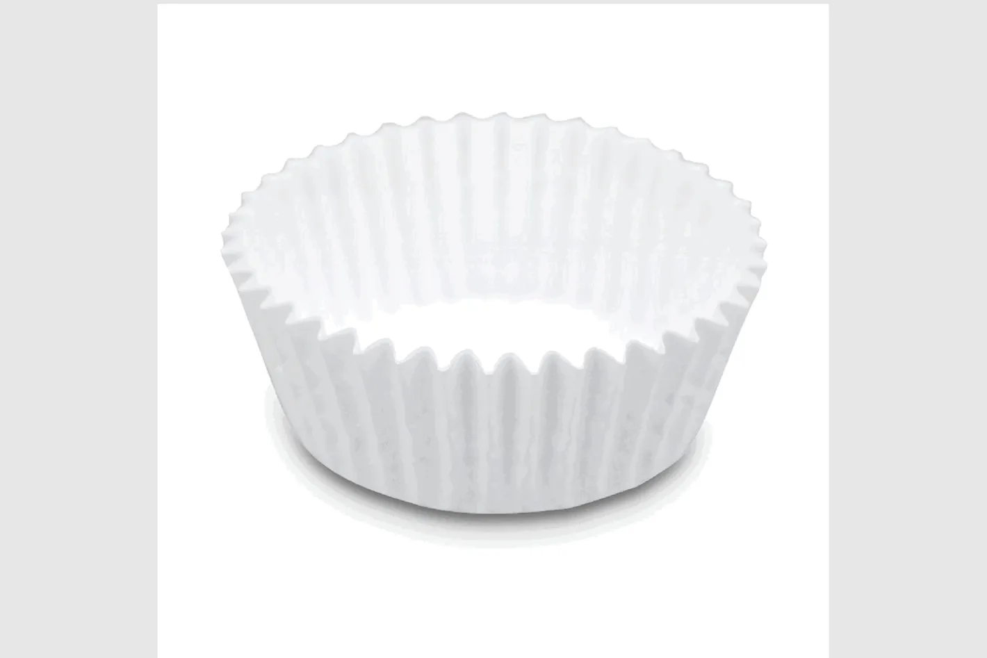 Sallys Papier-Backförmchen weiß