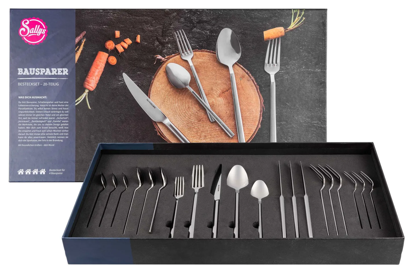 Sallys Besteck-Set - Bausparer - 20 Teilig