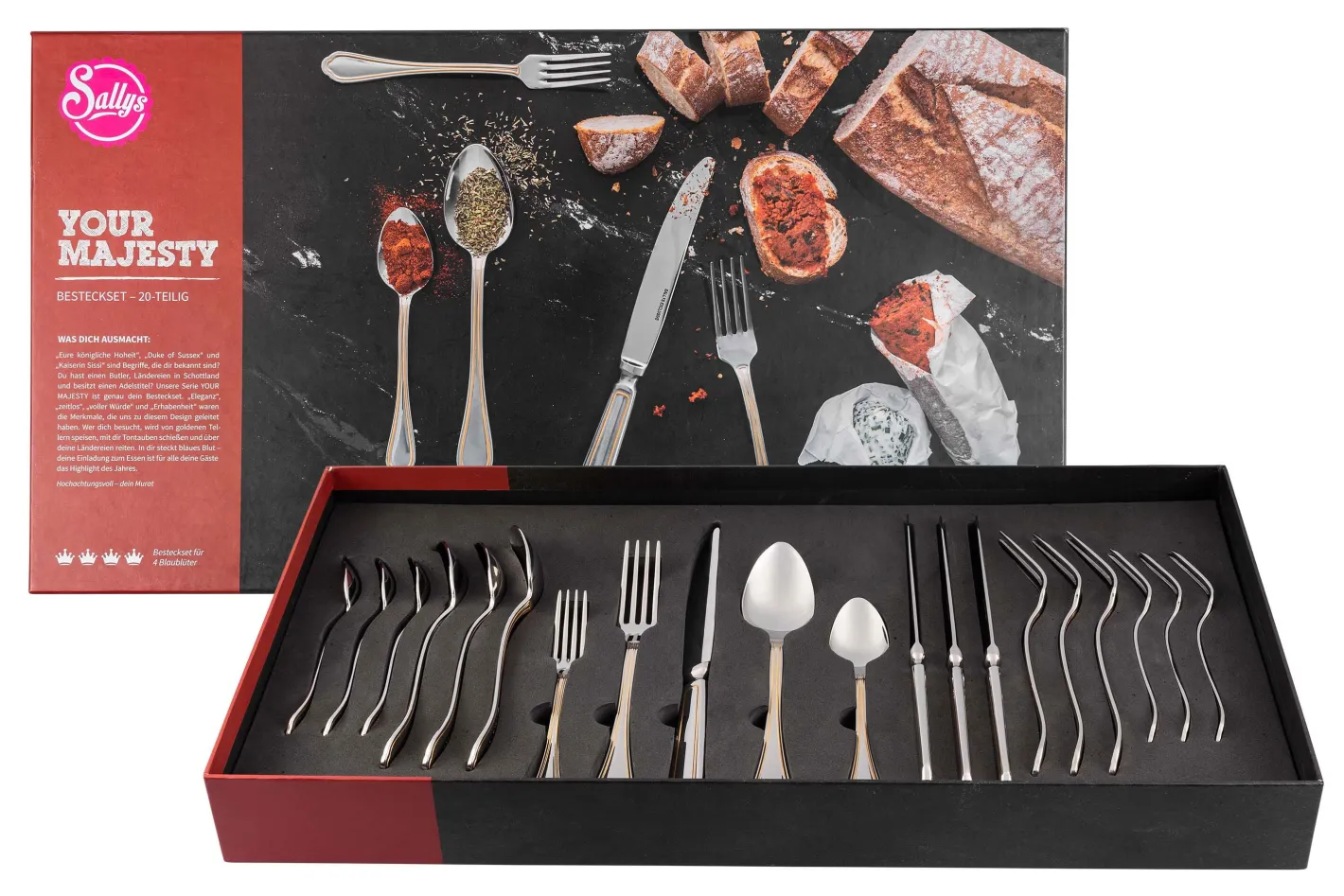 Sallys Besteck-Set - Your Majesty - 20 Teilig