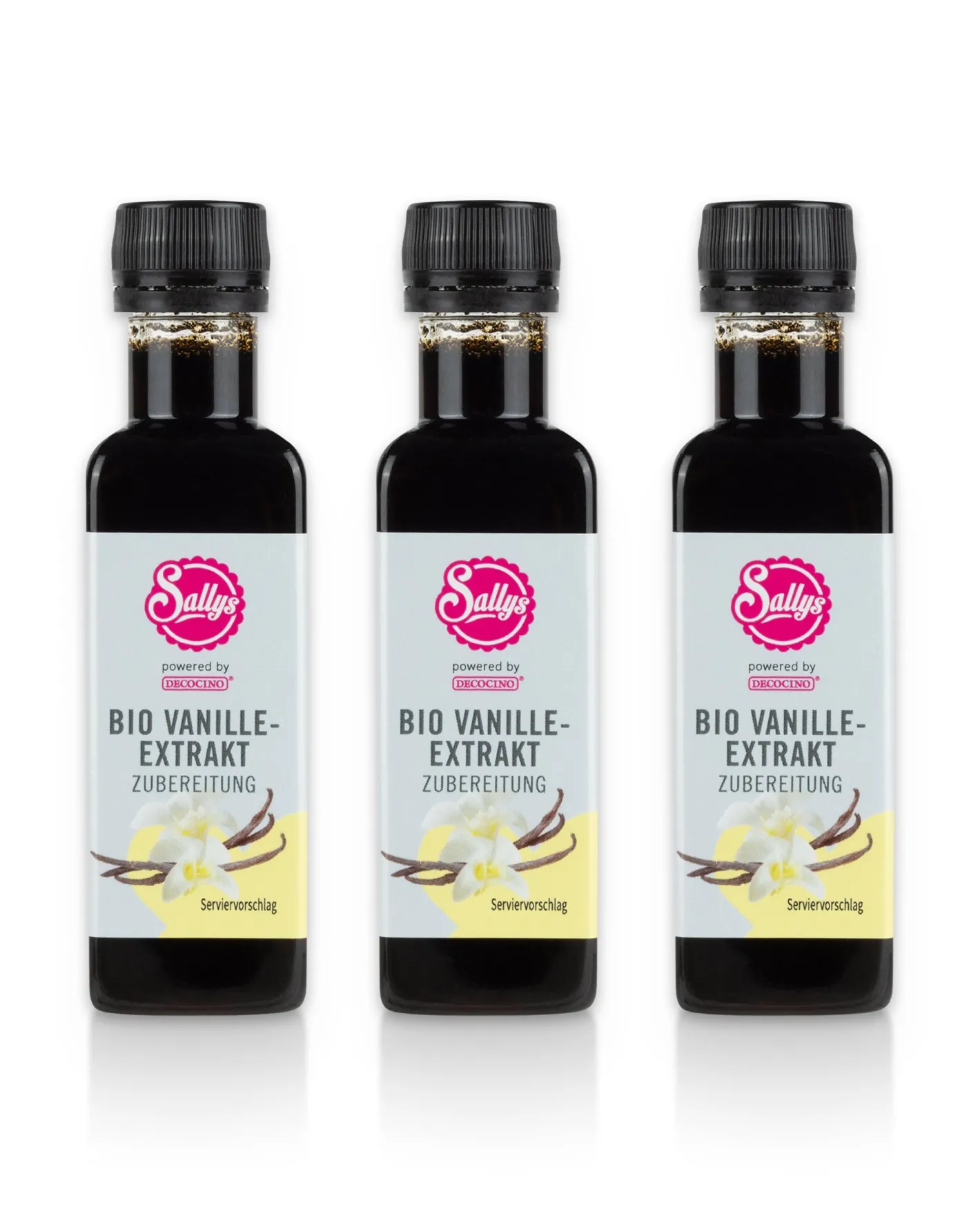 Sallys Bio-Vanille Extrakt - 3er-Set