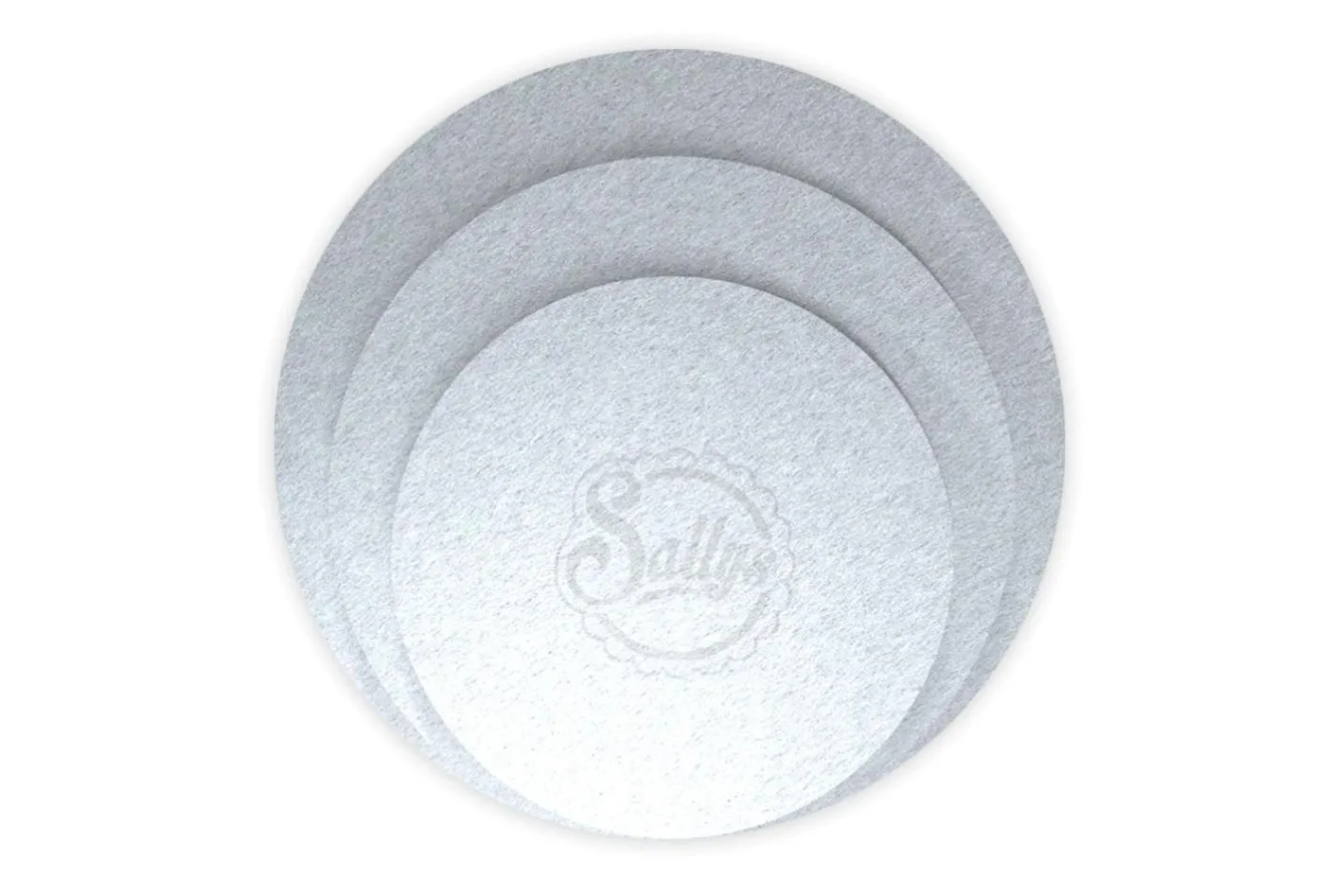 Sallys Cake Boards - silber - 3er Set