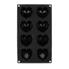 Sallys 3D Diamant-Herz Silikonbackform klein