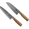 Sallys Duo Messer Set - Nakiri, Masuta, Santoku