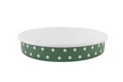Sallys Emaille Ofenform - Ø32 cm - gepunktet