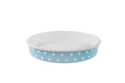 Sallys Emaille Ofenform - Ø28 cm gepunktet