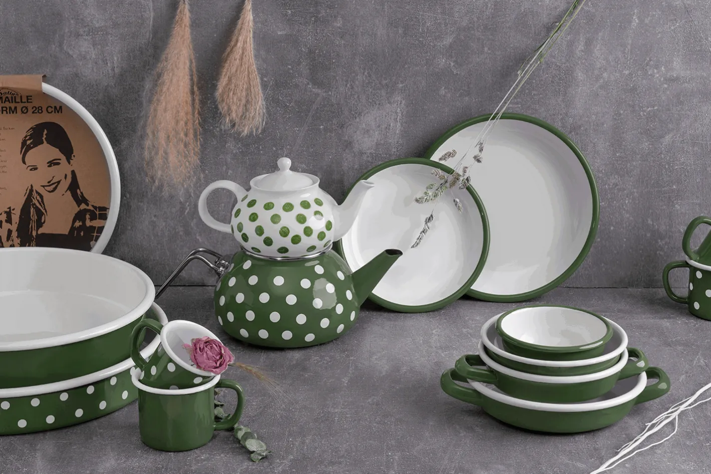 Sallys Emaille Pfanne 19cm