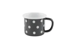Sallys Emaille Tasse - groß gepunktet