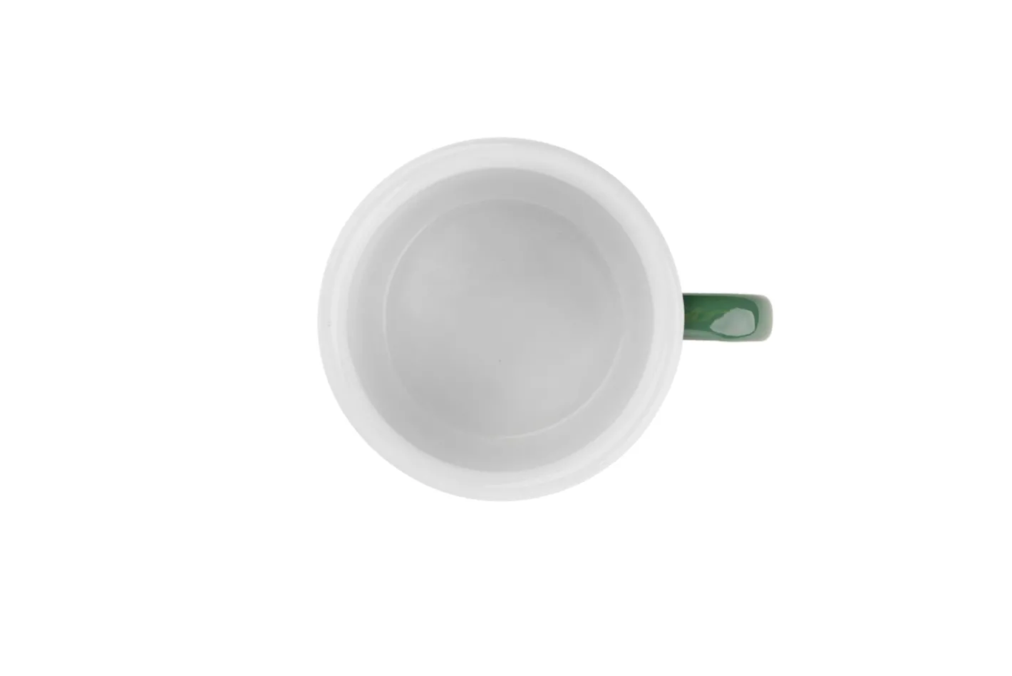 Sallys Emaille Tasse - pastell groß gepunktet