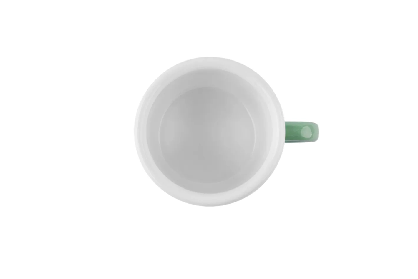 Sallys Emaille Tasse - pastell groß gepunktet
