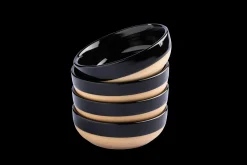 Sallys Hochtemperatur Porzellan Schälchen "Mirrorglaze" - 4er Set