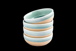 Sallys Hochtemperatur Porzellan Schälchen "Mirrorglaze" - 4er Set