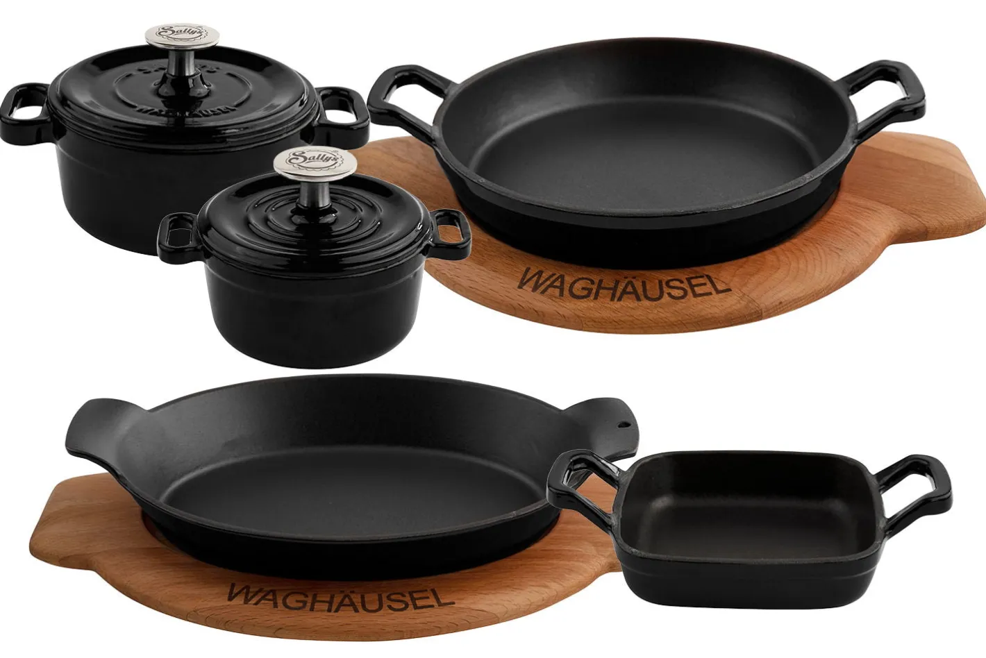 Sallys MINI GUSSEISEN-SERIE 5ER SET