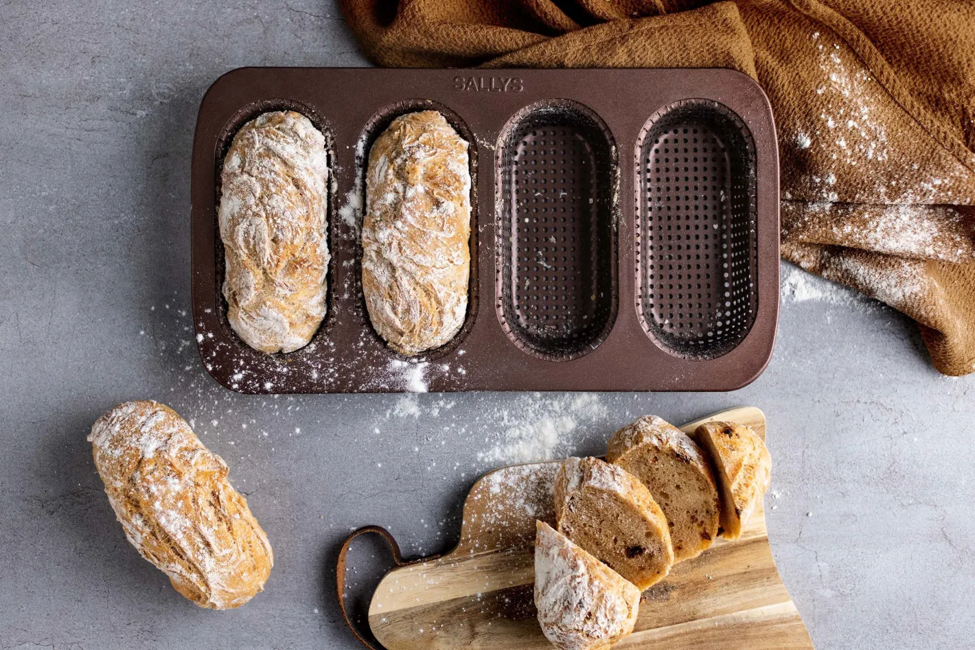 Sallys Mini-Baguetteblech