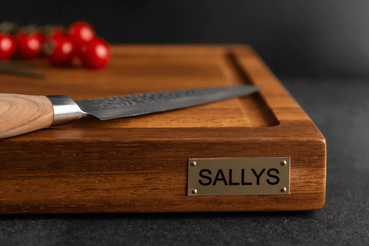 Sallys "Natur" Kambalaholz Schneidebrett (Nr.7)