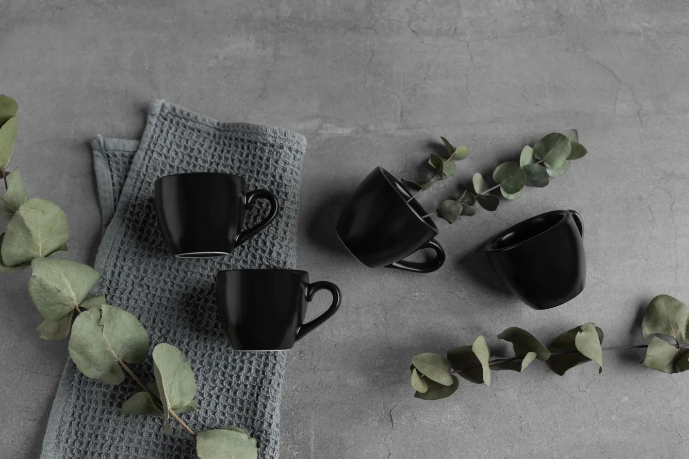 Sallys Silky Glaze Porzellan Espressotassen - 4er Set