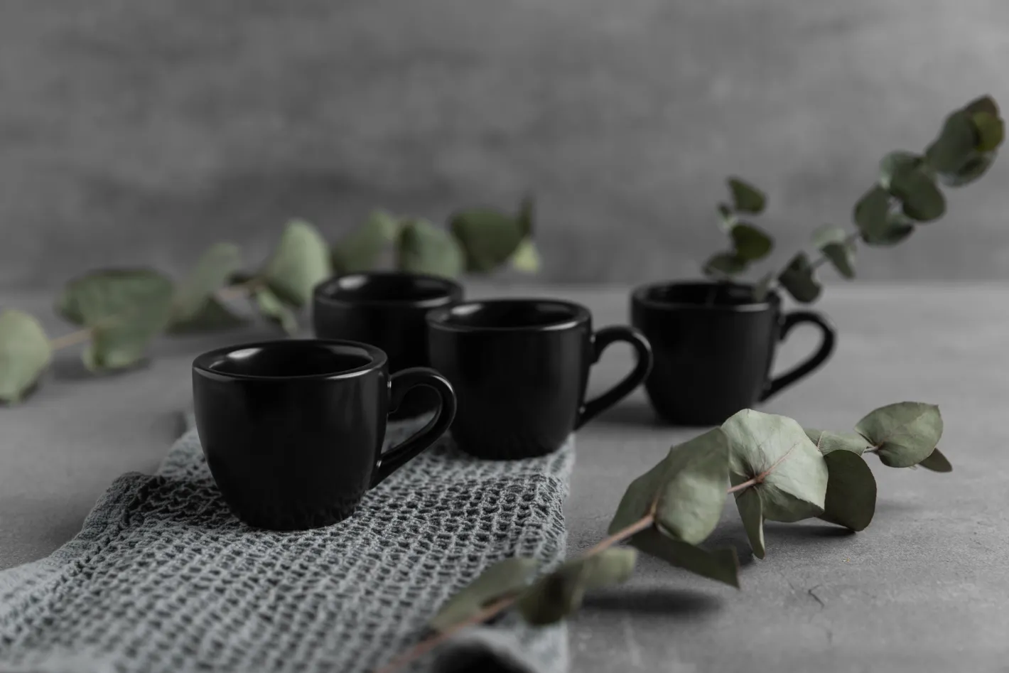 Sallys Silky Glaze Porzellan Espressotassen - 4er Set