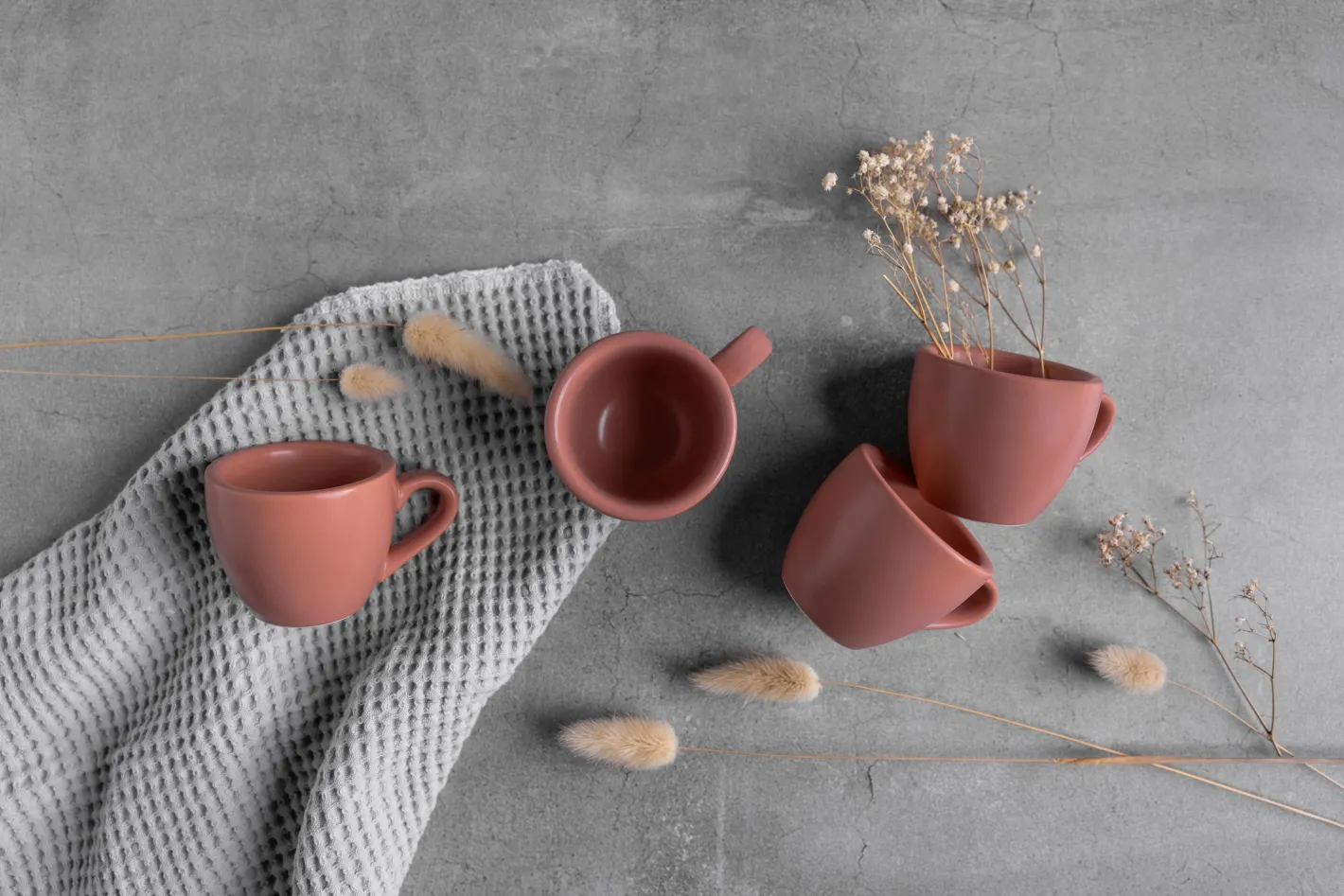Sallys Silky Glaze Porzellan Espressotassen - 4er Set
