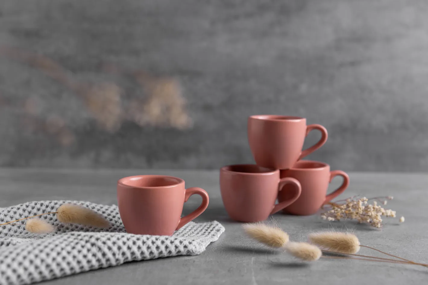 Sallys Silky Glaze Porzellan Espressotassen - 4er Set