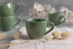 Sallys Silky Glaze Porzellan Espressotassen - 4er Set