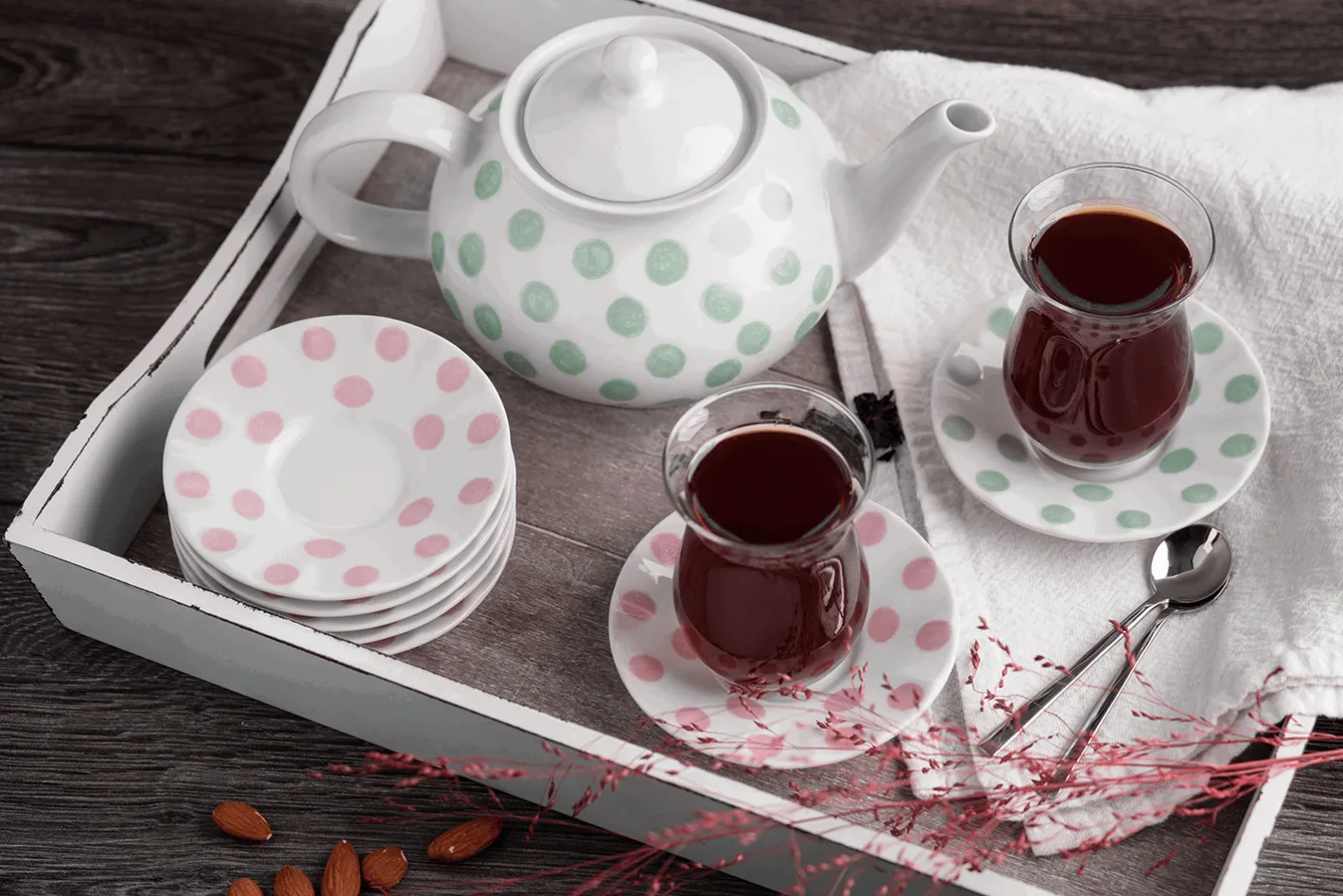 Sallys Teeglas Untersetzer - 6er Set
