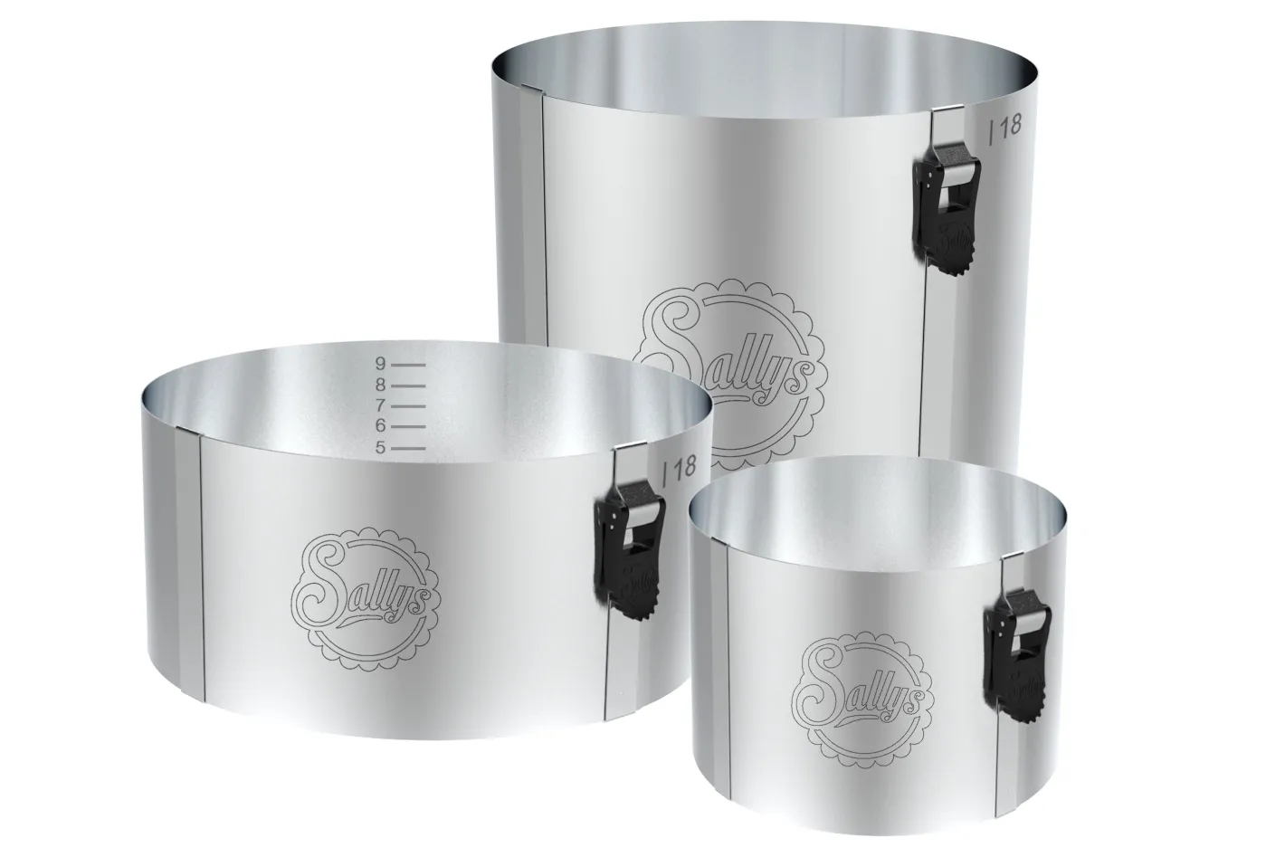 Sallys Tortenring 3er Set